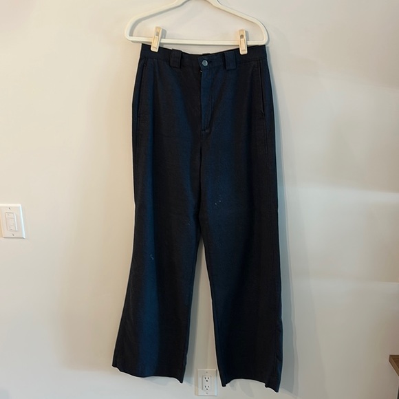 AG blue Wide-Leg Trousers - Picture 1 of 6